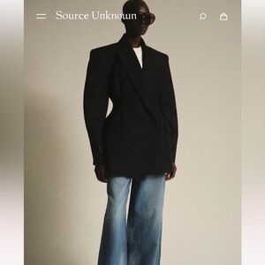 Source Unknown Hourglass Blazer, size M black